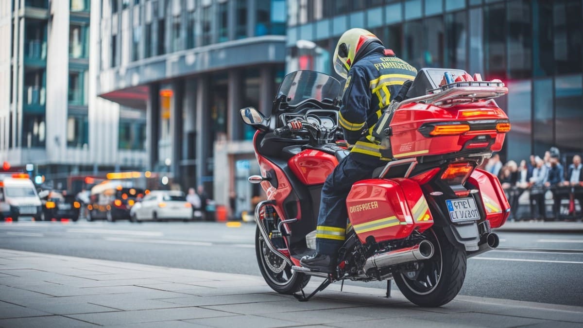 L'usage des motos dans les interventions d'urgence des pompiers