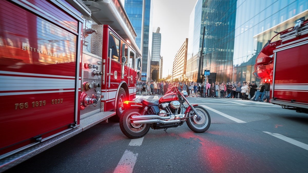 Moto vs camion : quand les pompiers préfèrent deux roues pour leurs interventions