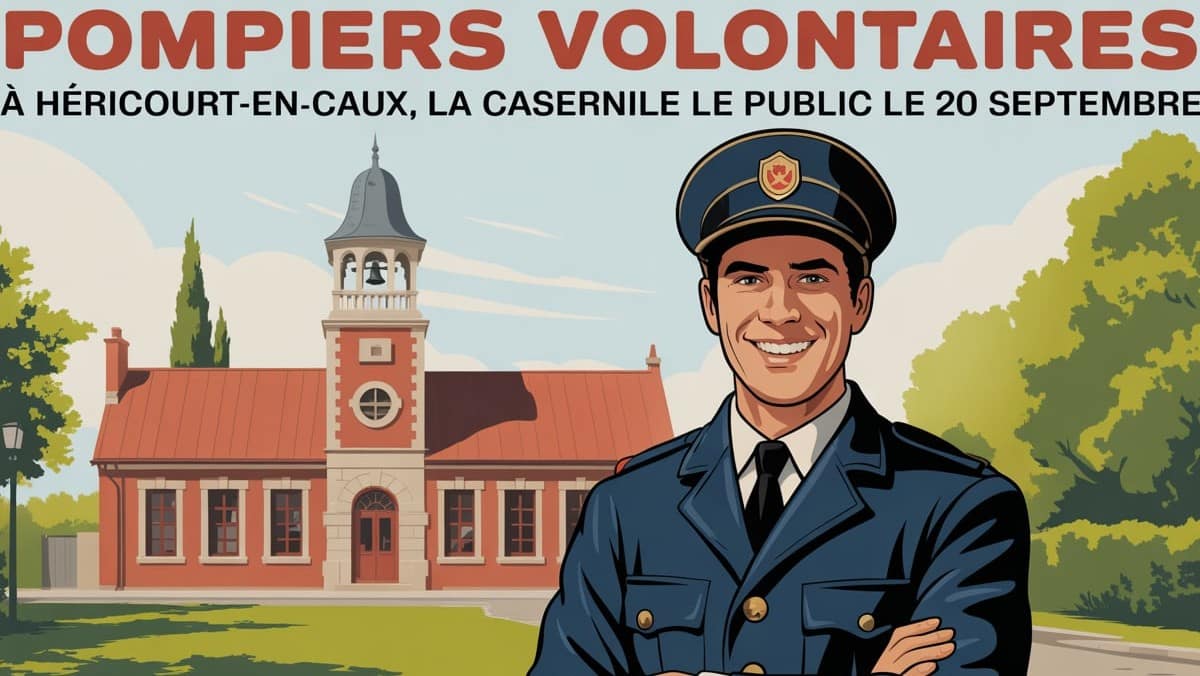 Pompiers volontaires : à Héricourt-en-Caux, la caserne accueille le public le 20 septembre