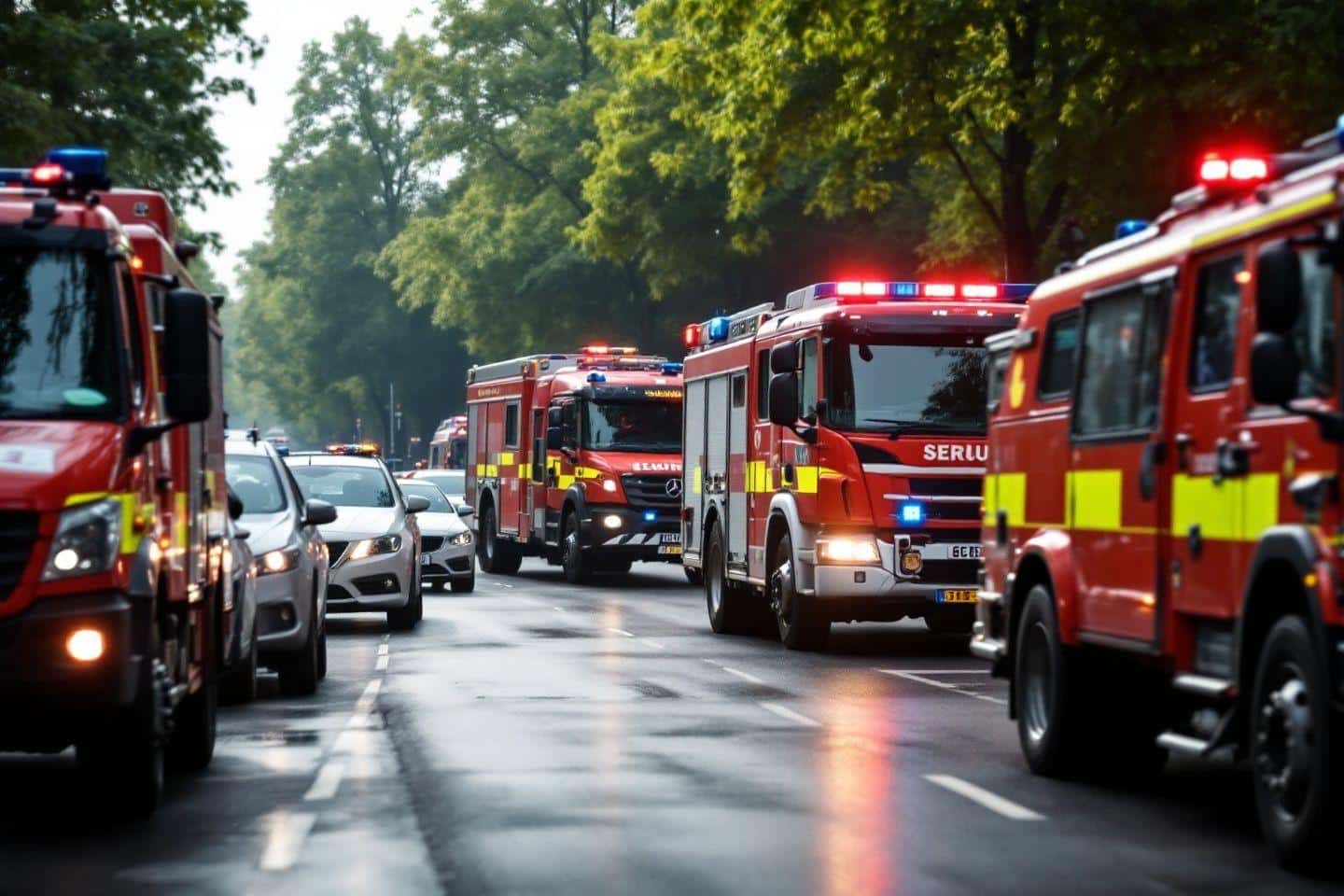 Quels sont les véhicules et camions de pompiers : types et réglementation