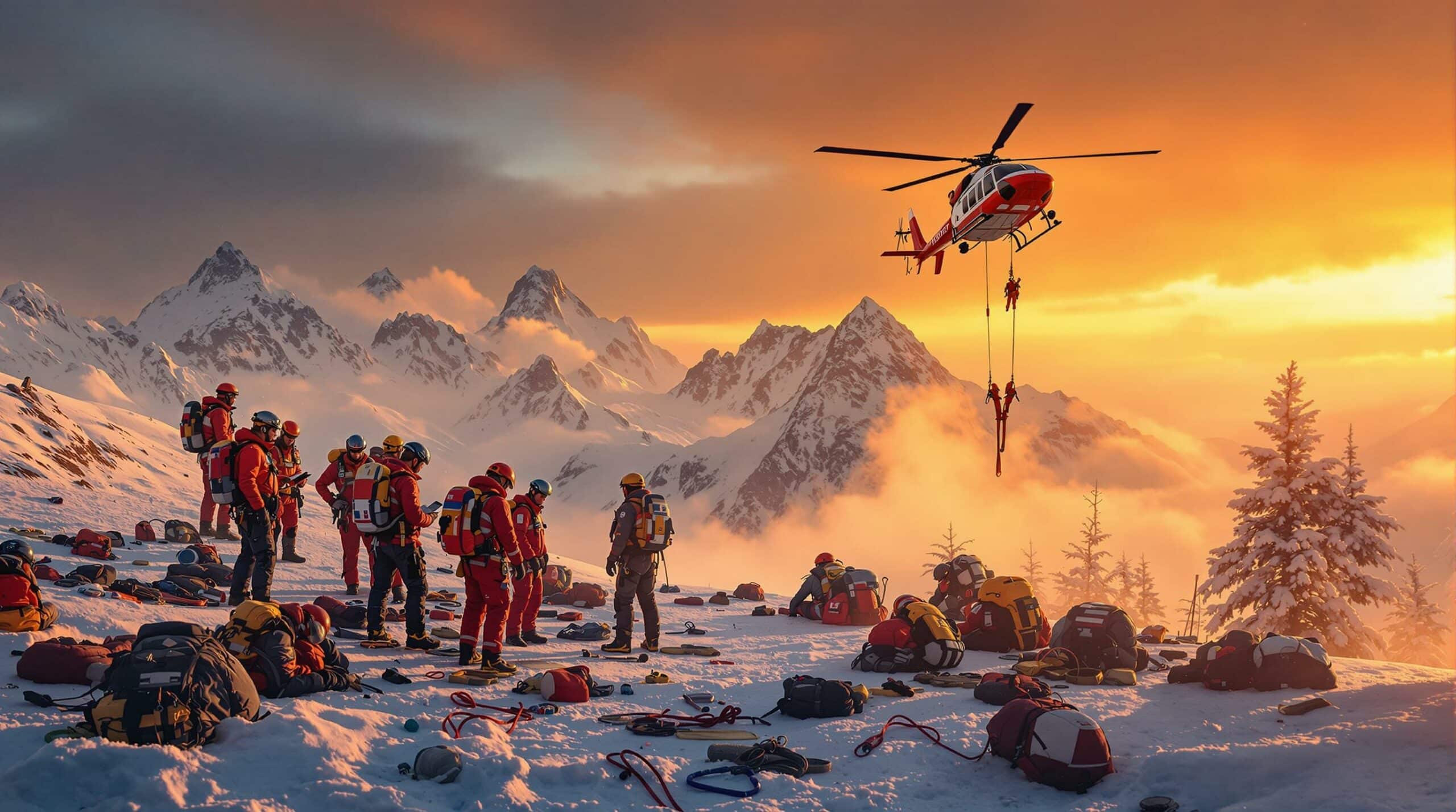 Recherche et sauvetage en montagne : Stratégies managées