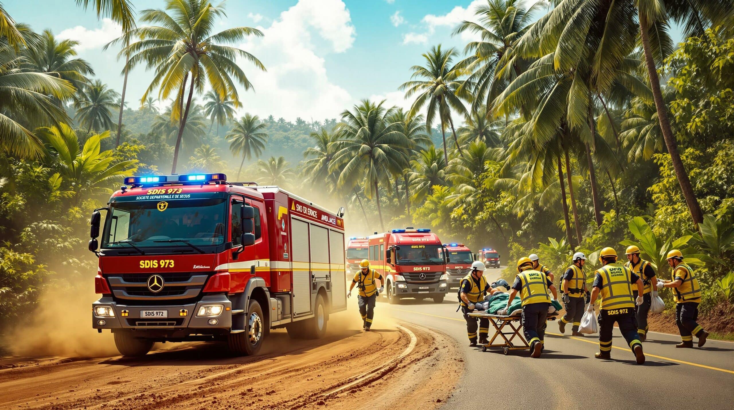 Guyane : SDIS 973, services de secours et d’urgence