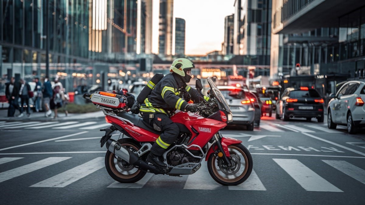 Les systèmes de sécurité pour les pompiers en moto
