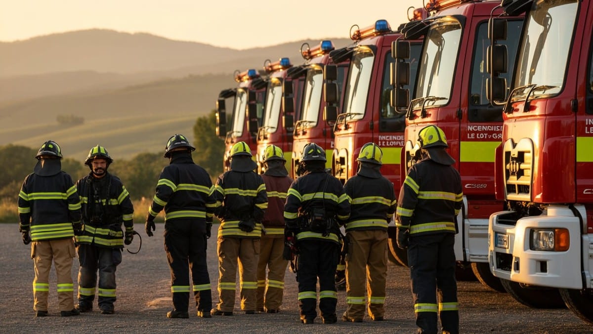 Solidarité face aux incendies : le Lot-et-Garonne envoie ses pompiers en Espagne