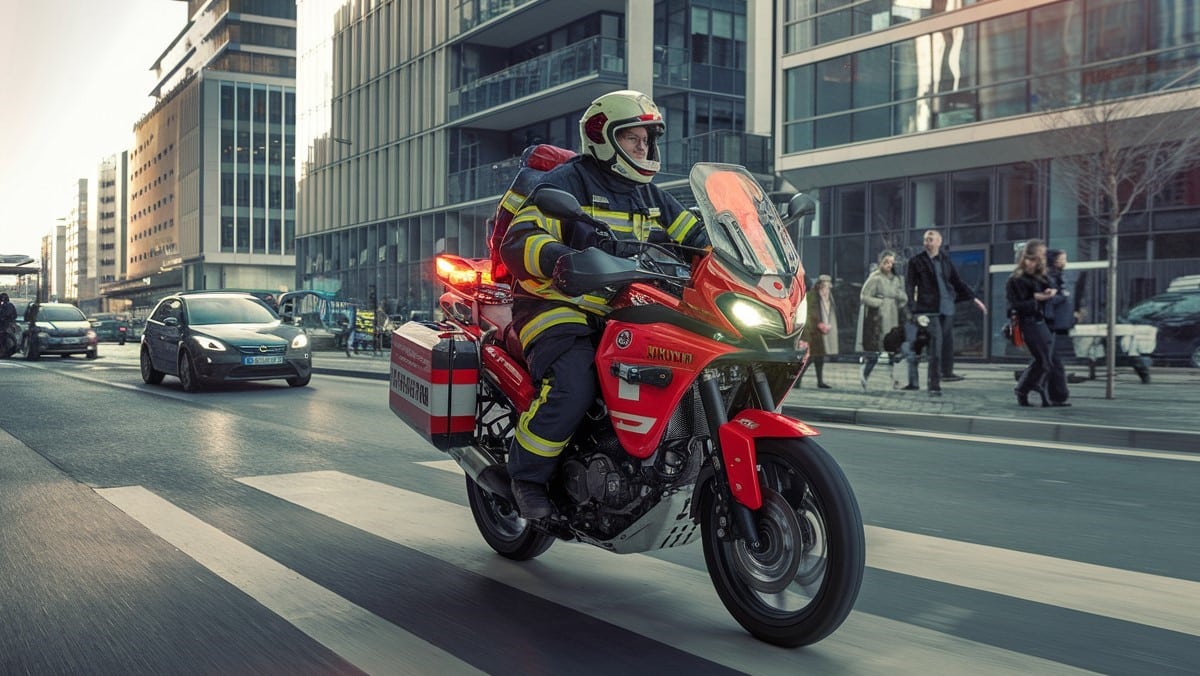 Les spécificités techniques des motos pour les pompiers