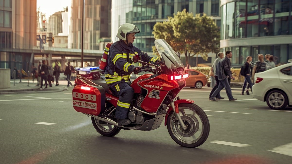 Les spécificités techniques des motos pour les pompiers