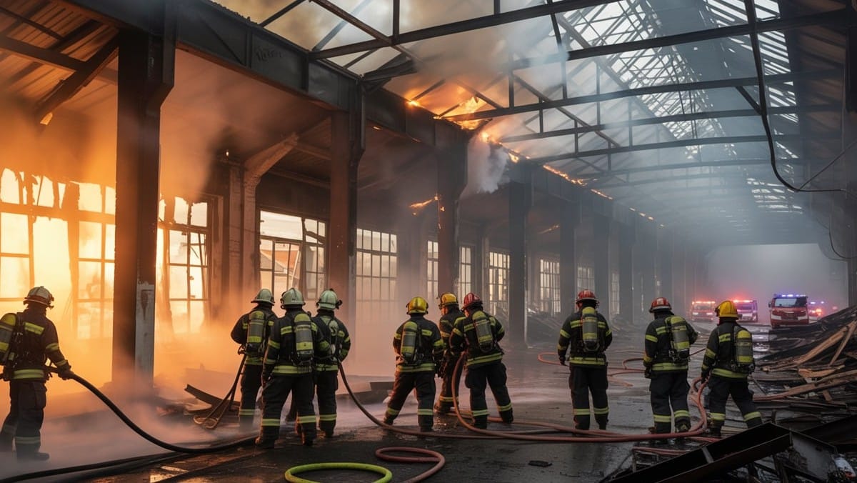 Tarn-et-Garonne : un entrepôt ravagé par un incendie suspect, 13 pompiers mobilisés