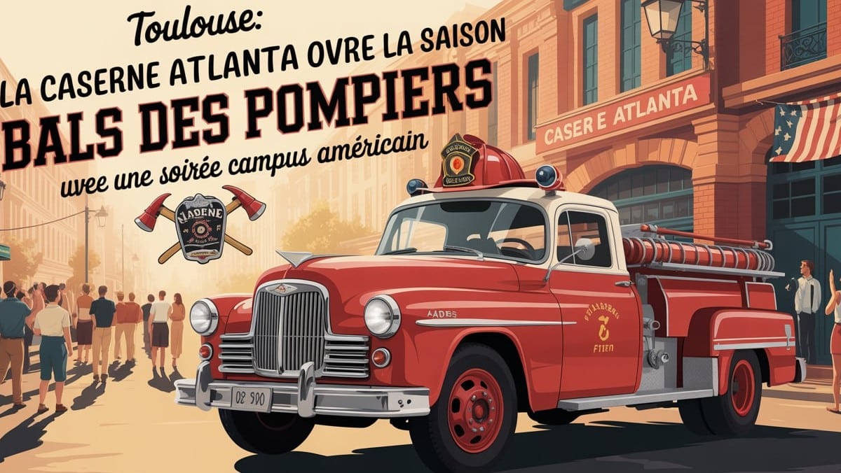 Toulouse : la caserne Atlanta ouvre la saison des bals des pompiers avec une soirée campus américain