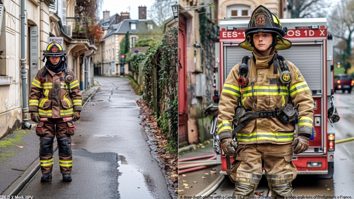 Quels sont les deux types de pompiers pour la France ?