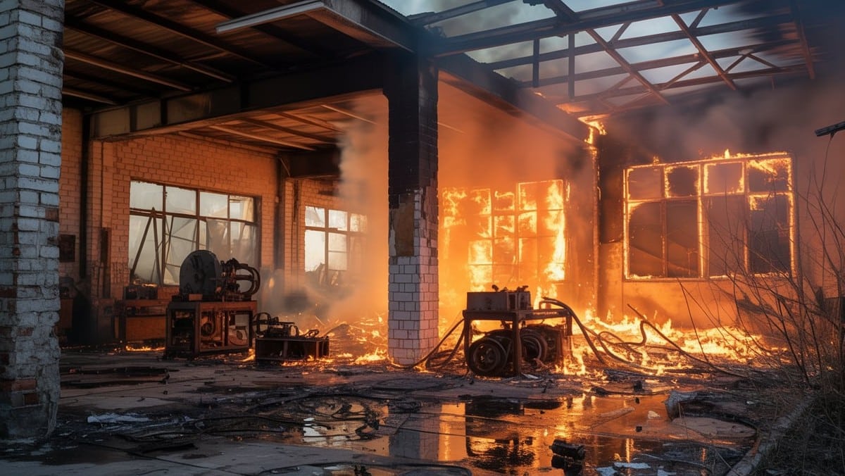 Vendée : un violent incendie ravage l’atelier d’une usine abandonnée à Challans