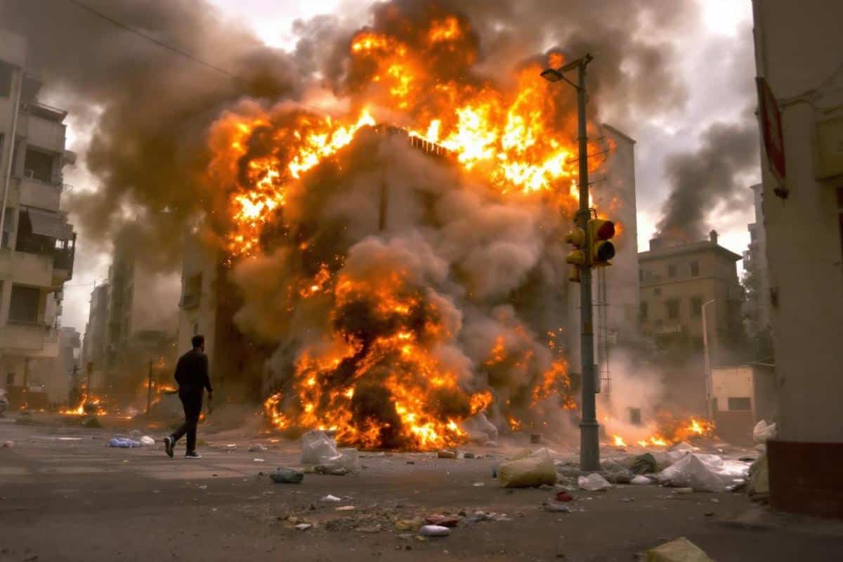 Vidéo : explosion et incendie spectaculaire au centre-ville de Vichy