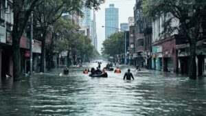 Sauvetage lors d'une inondation