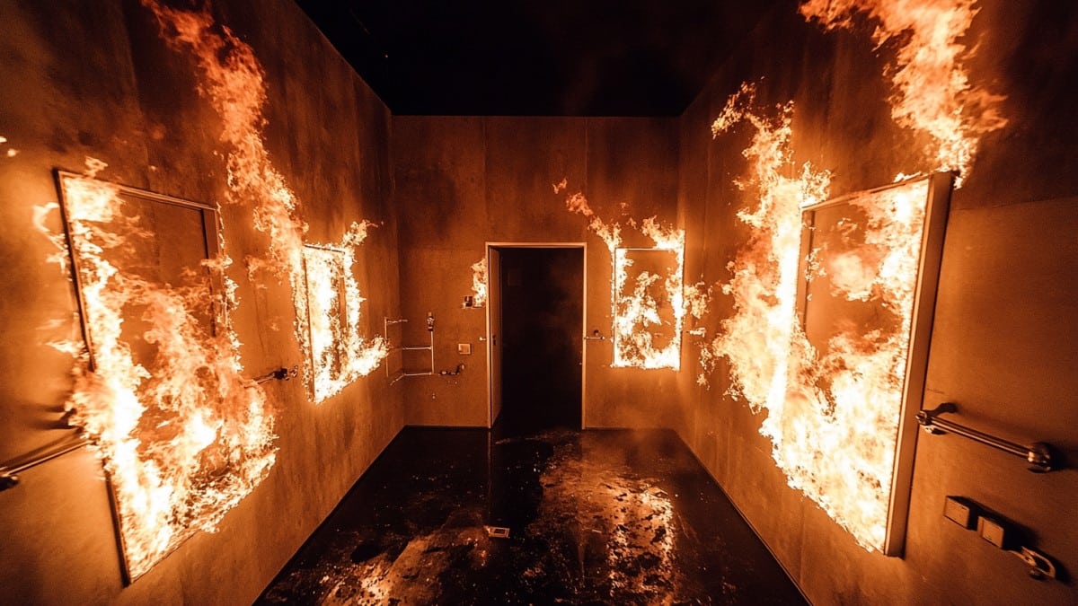 Feu intérieur violent