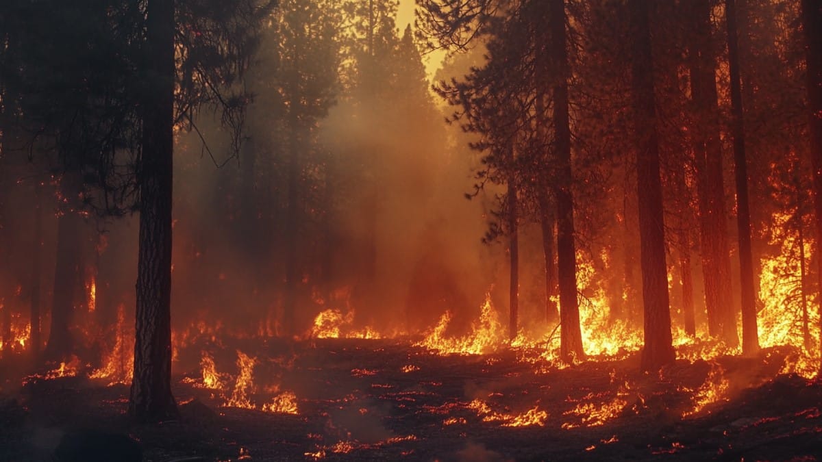 Forêt en feu