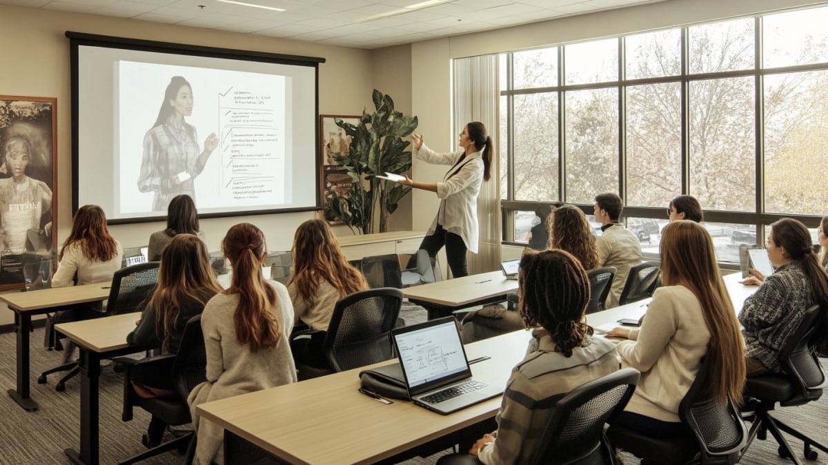 Présentation en salle de classe