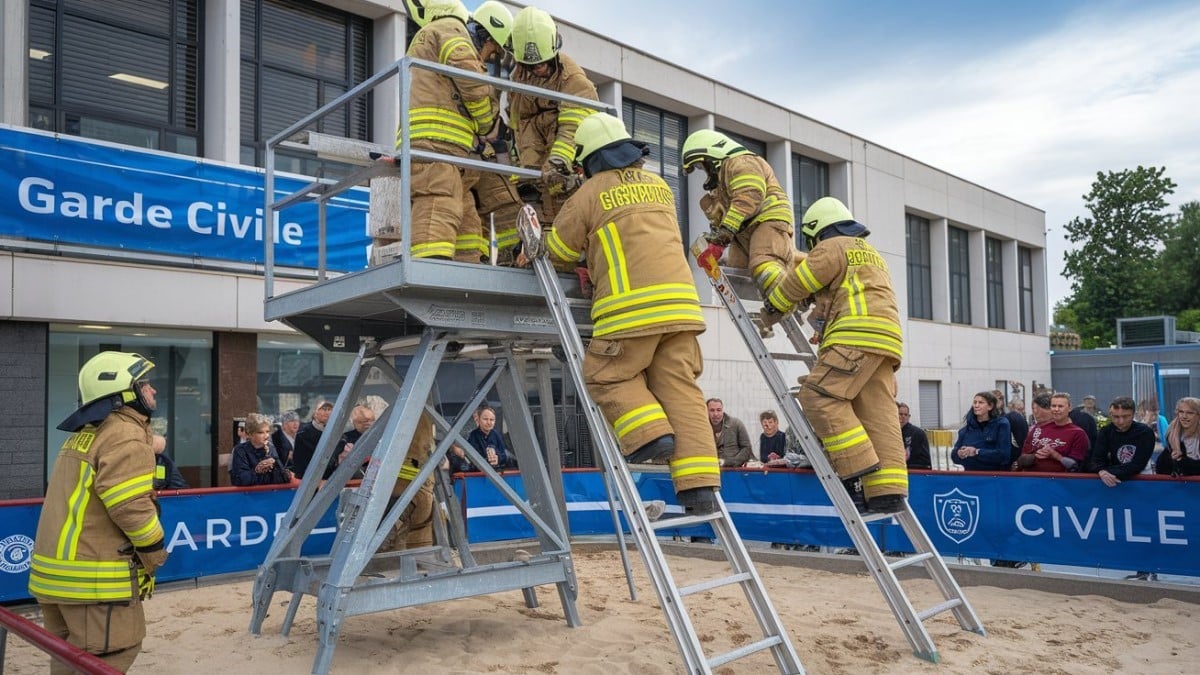 Exercice simulation pompiers