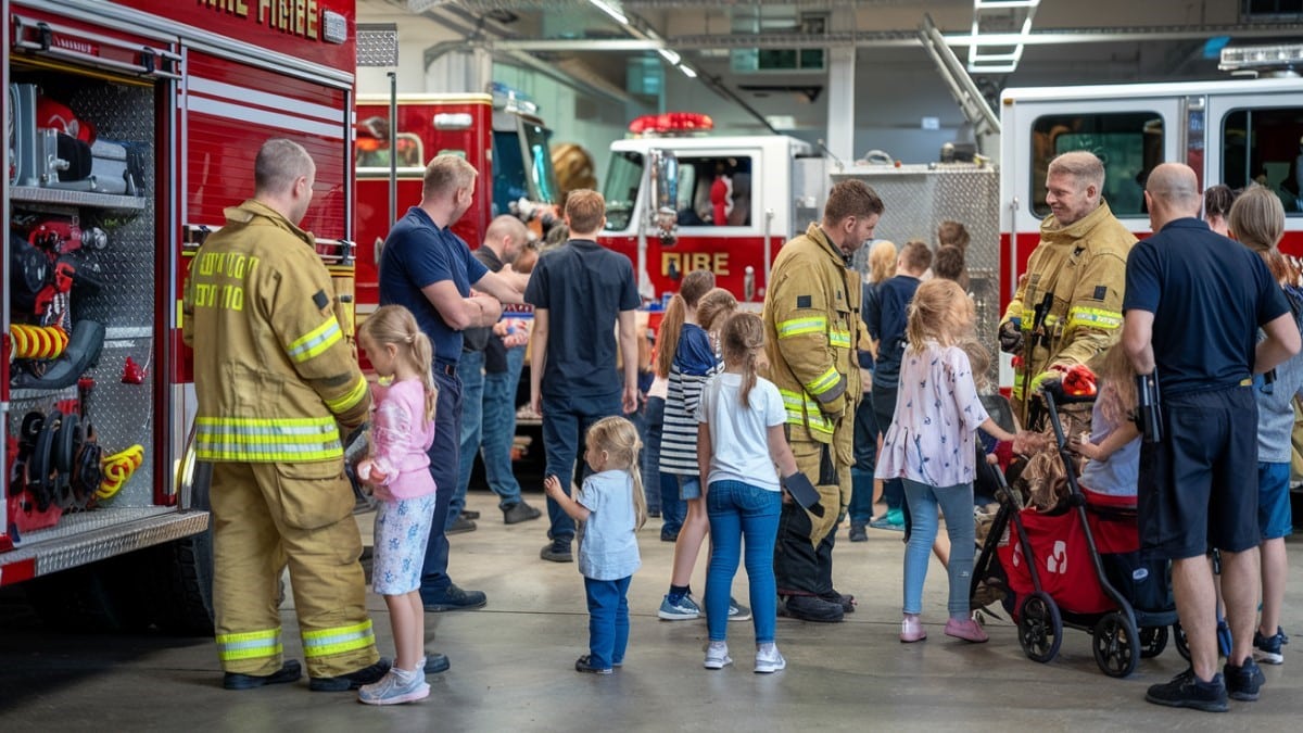 Rencontre avec pompiers