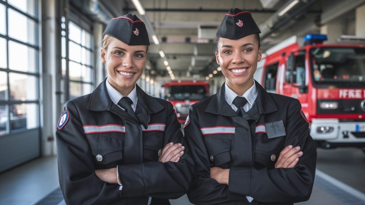 Pompières jeunes recrues