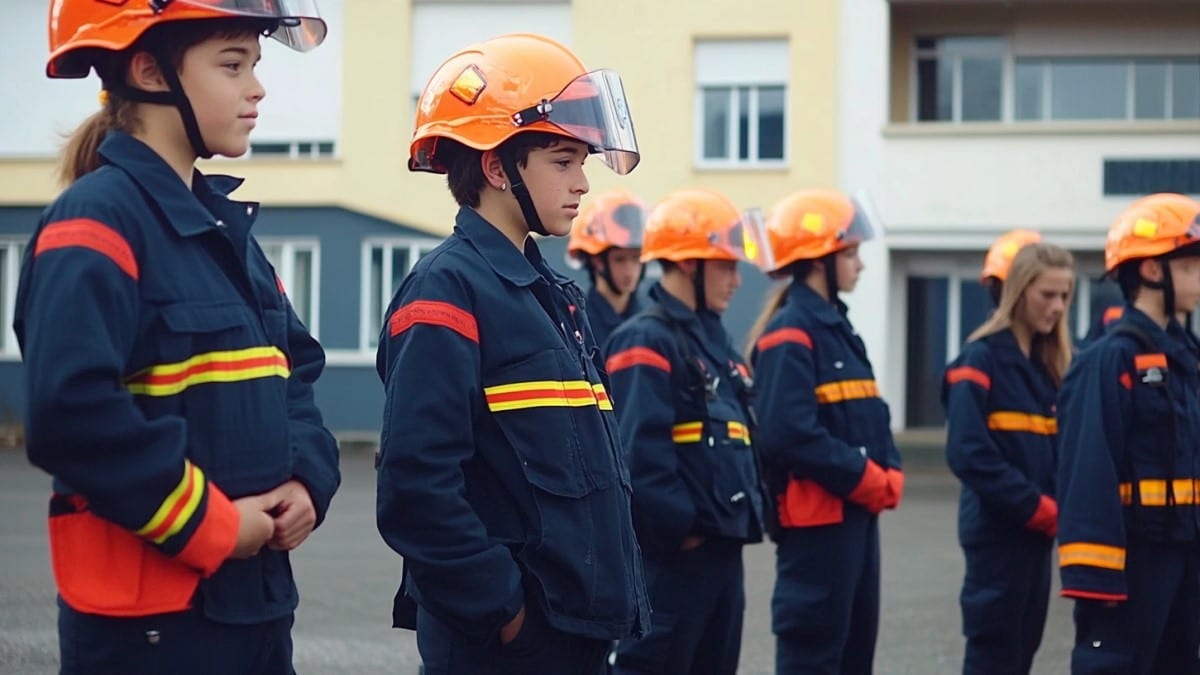 Pompiers en exercice