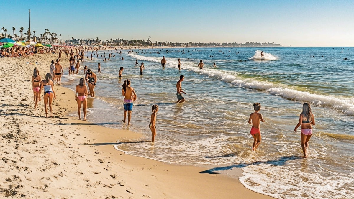 Baignade et détente estivales