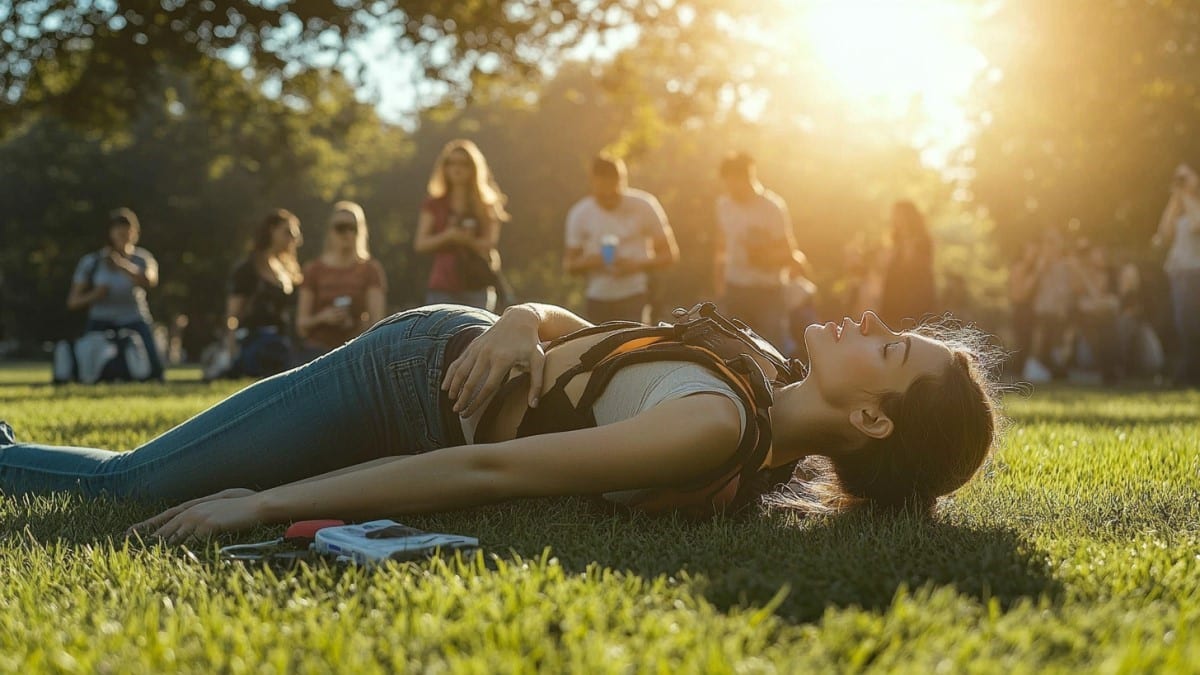 Détente sur l'herbe