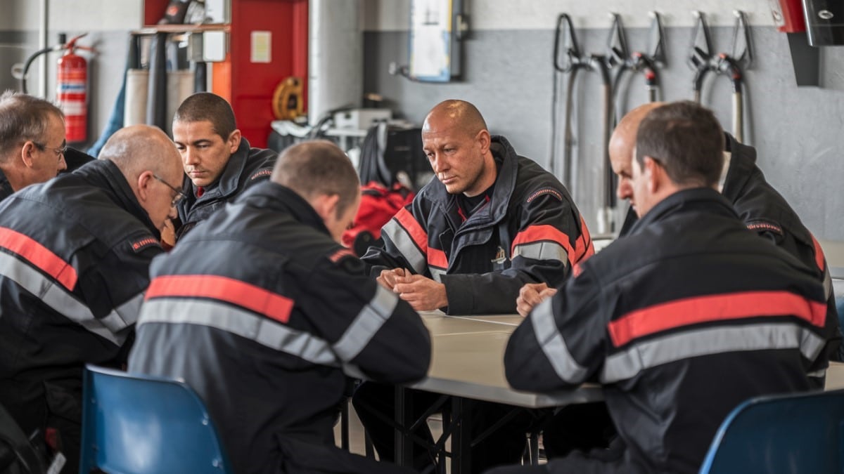 Pompiers en réunion