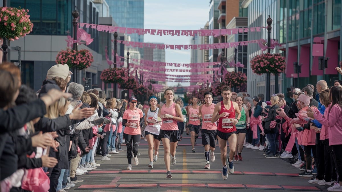 Coureurs pour Octobre Rose