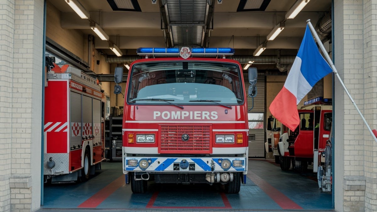 Flotte de camions pompiers