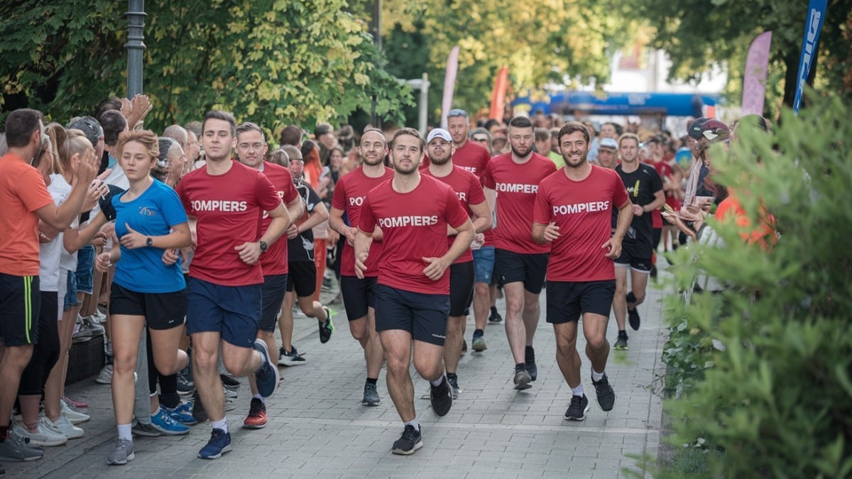 Pompiers lors d'une course