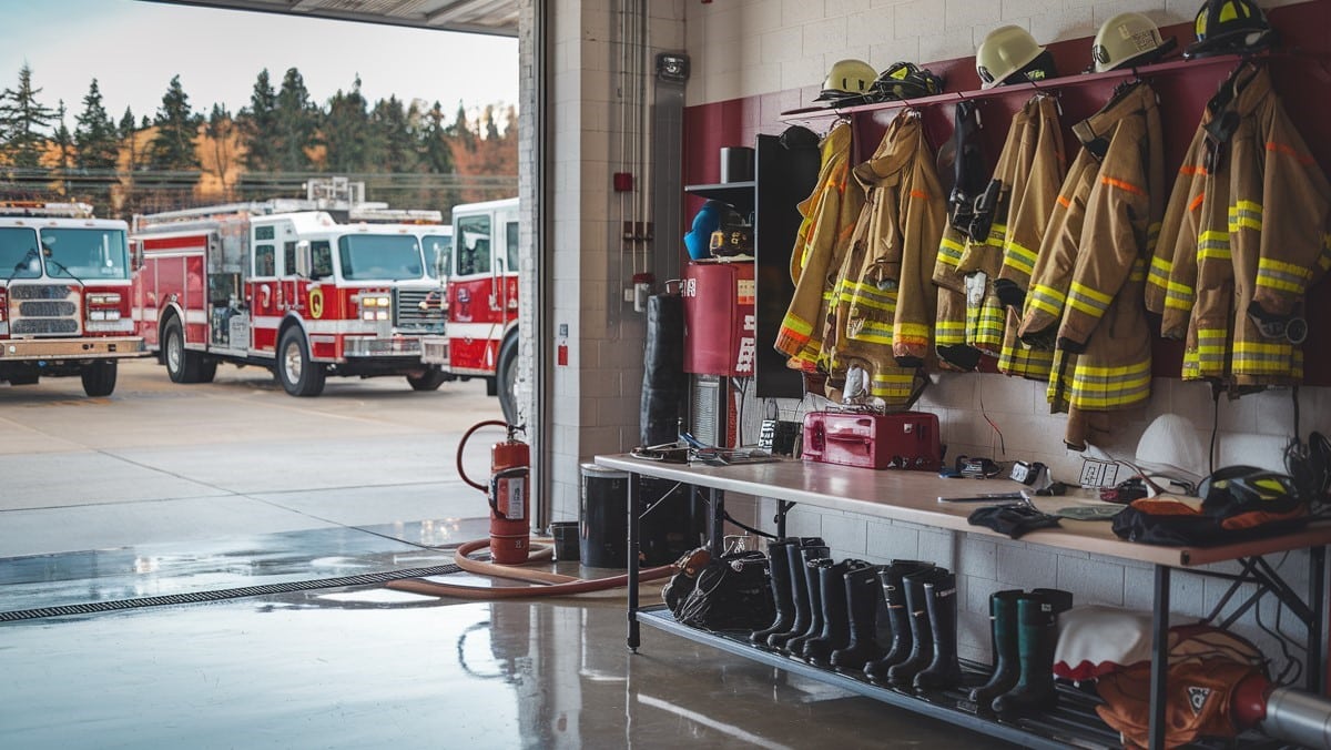 Équipement et camions des pompiers