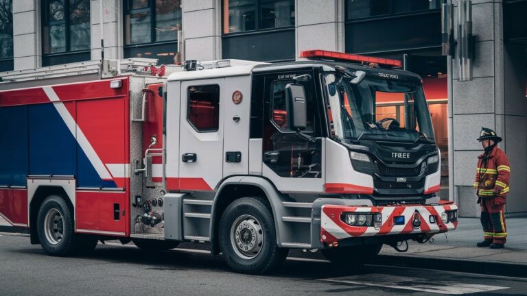 Camion de pompier moderne