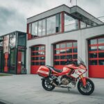 Moto d’intervention des pompiers