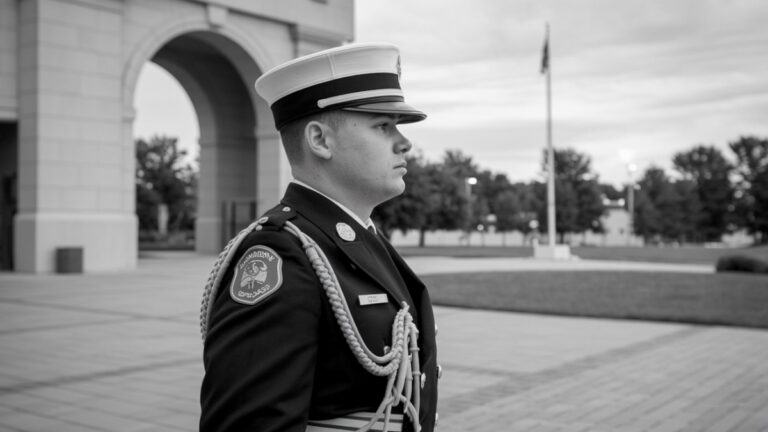 Caporal en uniforme cérémonie