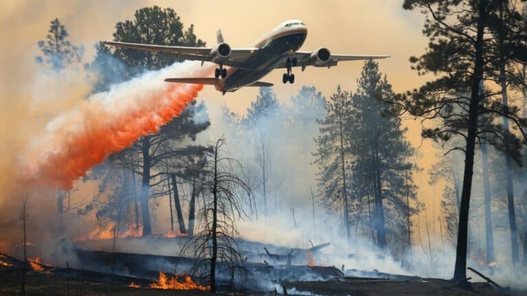 Bombardier d’eau en action