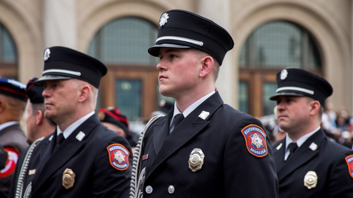 Passation de service entre pompiers