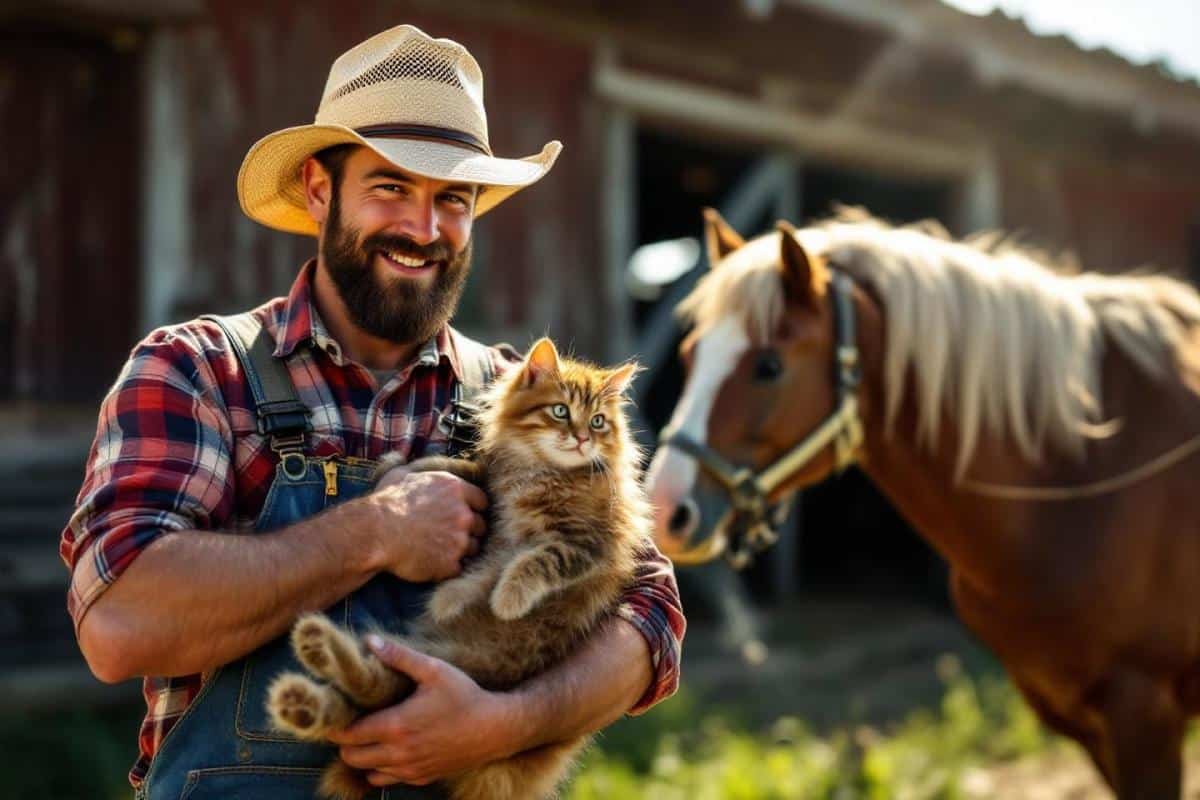 Ce fermier adopte un chat pour son écurie… mais le cheval a son mot à dire !