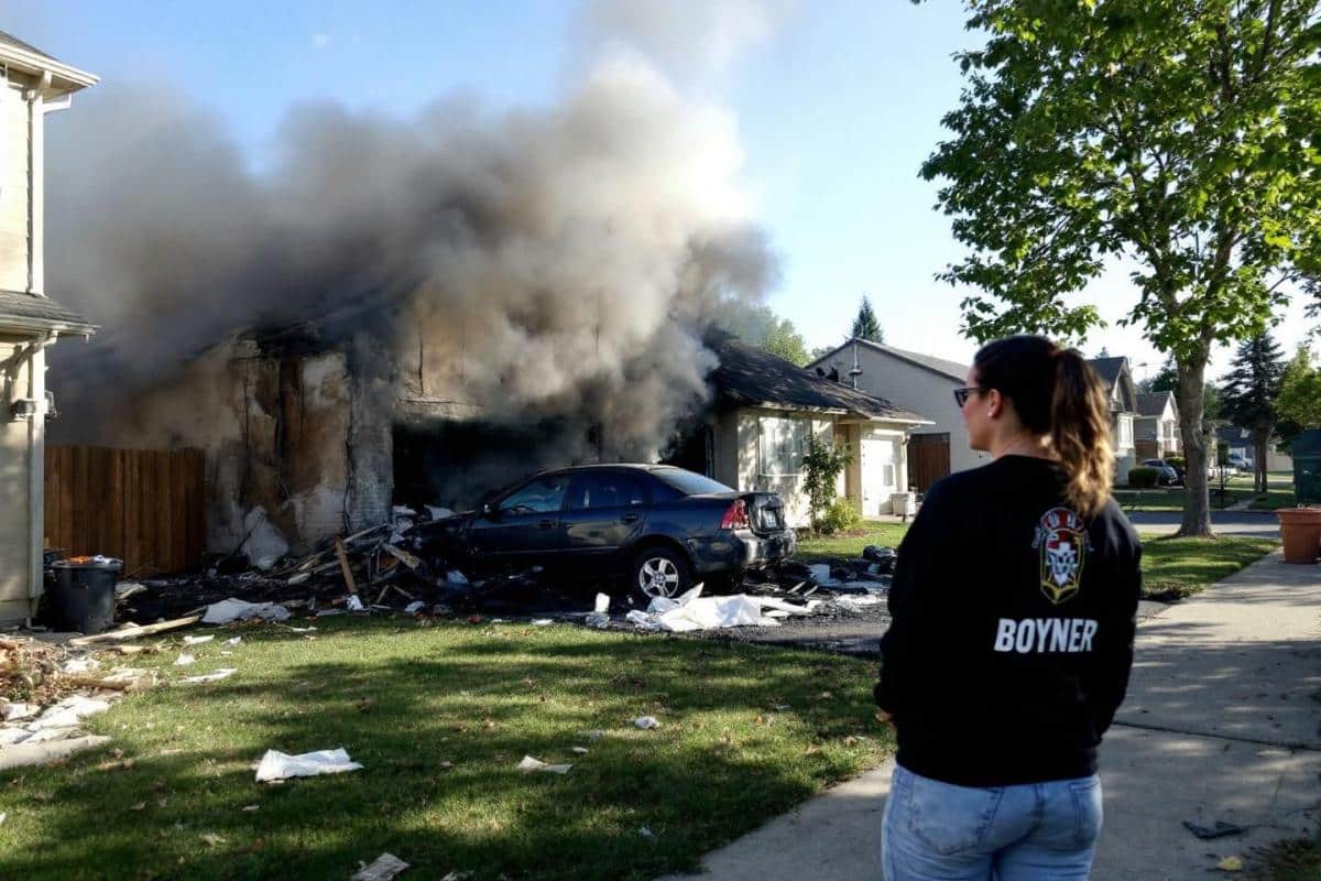 Incendie : une habitation ravagée et un garage détruit, la locataire indemne